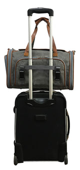 Mr. Peanut's Gold Series Big Apple XL Expandable Pet Carrier V3.0 (Charcoal Ash)