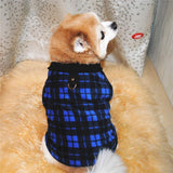 PIXRIY Dog Sweater 3 Pcs, Soft Fleece Vest with Leash Ring Pullover Jacket Winter Pet Dog Clothes for Puppy Small Dogs Cats Teddy Chihuahua Yorkshire (Plaid,XL)