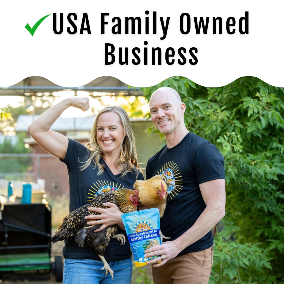 Buff Clucks Grub Fuel Black Soldier Fly Larvae for Chickens - Nutrient-Packed BSFL, Sustainably Sourced Snack for Poultry, Rich in Protein, Calcium, Fiber, Essential Fatty Acids, USA Grown (1LB)