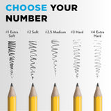 Ticonderoga Wood-Cased Pencils, Unsharpened, 2 HB Soft, Yellow, 24 Count