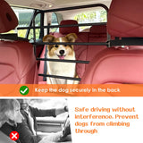 Zmgdrm Dog Car Barrier, Adjustable Universal Vehicle Pet Barrier for Cars, Trucks, SUVs - Moves with Your Vehicle Seats, 42"–61" Width Adjustable SUV Dog Barrier for Back Seat