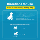 Paramount Pet Health Liquid Glucosamine for Small Dogs, 260mg Glucosamine Liquid for Dogs Joint Supplement for Mobility & Comfort, Easy-to-Use Liquid MSM & Chondroitin, 2 oz