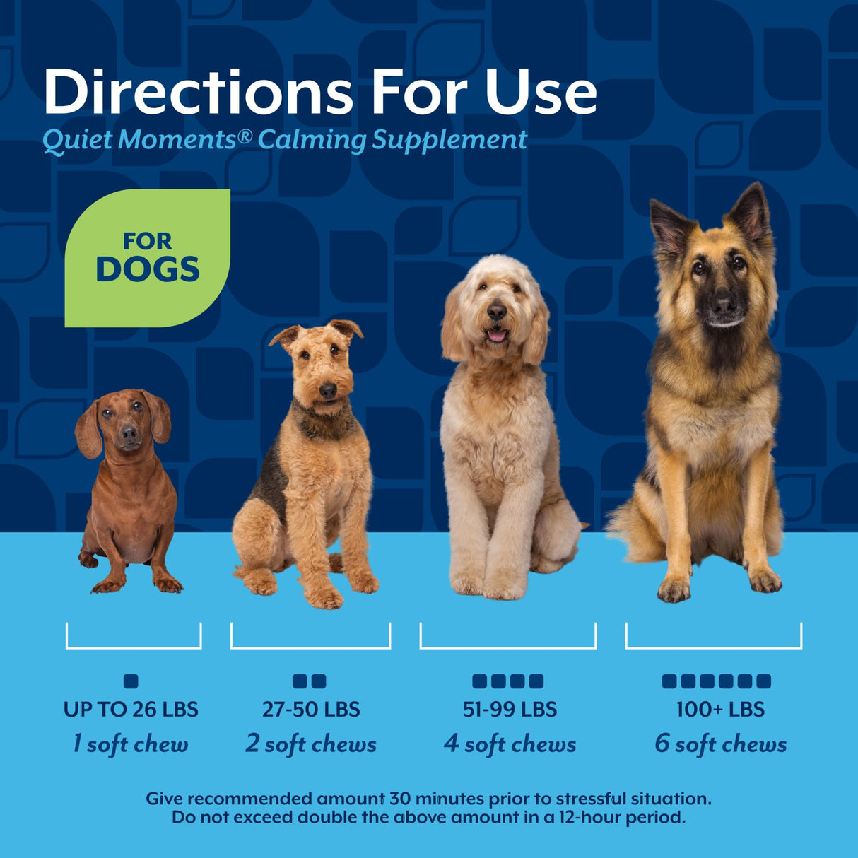 NaturVet Quiet Moments Calming Dog Supplement, Dog Soft Chews with Melatonin to Help Reduce Stress from Storms, the Vet, Fireworks, and Travel, Bacon and Chicken Flavored Pet Supplement, 180 Count Jar