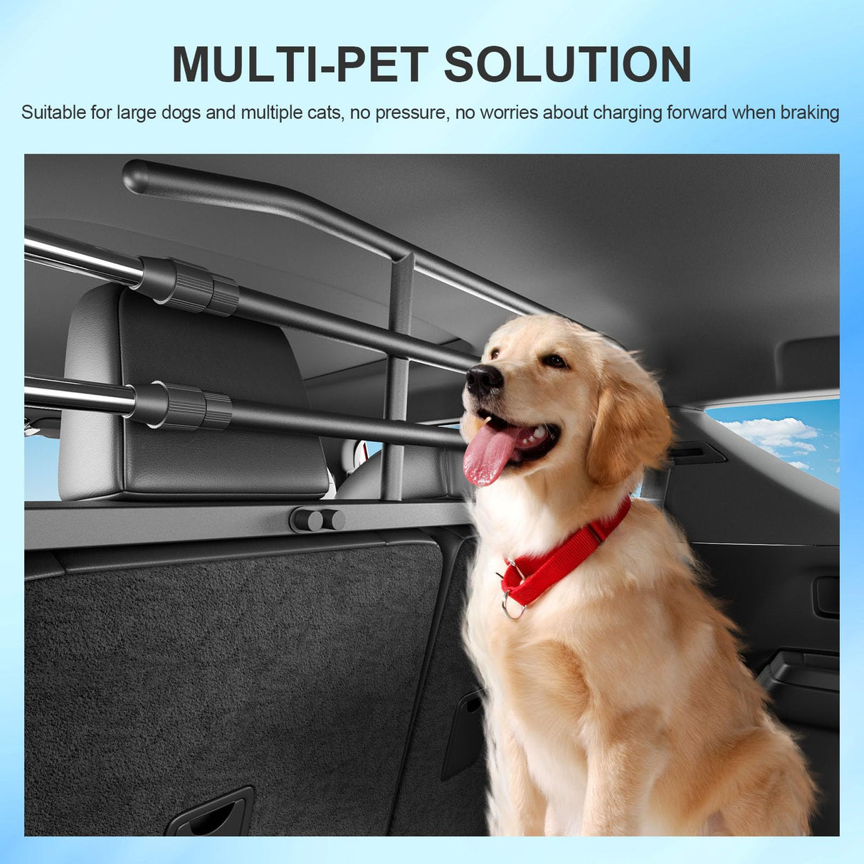 SZYANG Dog Car Barrier Compatible with 2025 2026 Toyota 4Runner Dog Gate Behind 2nd Row Pet Barrier Replacement for 2025 2026 Toyota 4Runner Accessories
