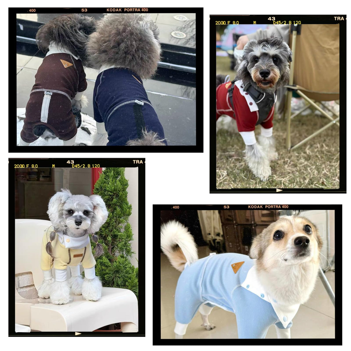 Dog Winter Fleece Sweater, Soft Warm Thermal Pajamas for Boy & Girl Puppies Jumpsuit Clothes for Small Medium Breed (S,Brown)