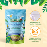Bird Street Bistro Parrot Food - Parakeet & Cockatiel Food - Cooks in 3-15 min w/Natural Grains, Legumes, Non-GMO Fruits, Vegetables & Health-Oriented Spices