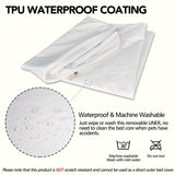 Waterproof Dog Bed Liner, Washable Replacement Cover Reusable Pet Pee Water Resistant Proof with Zipper, Liner Only 47x29 inch