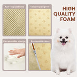 Dog Stairs for Small Dogs, High Density Foam Dog Steps, Extra Wide Non-Slip Pet Ramp for High Beds Or Couch, Soft Doggie Ladder for Dogs Injured, Older Pets, Small Cats