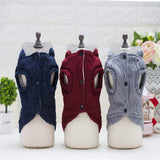Dog Sweater Dog Hoodie Rdc Pet Clothes Dog Woolen Sweater with Cap Winter Warm Turtleneck Sweater Fleece Coat for Small Dog Medium Dog Cat (S, Classic-Red)