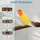 Heated Bird Perch Birdcage Heater Birds Warmer for Cage Adjustable Temperature Winter Birds Heater for Parrots Conure Cockatiels Parakeets Small Bird