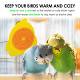 ZHEQOGZH Bird Cage Heater for Cockatiels Parrots Conure Finches Parakeets Heater Snuggle Up Bird Warmer 12V 18W, Size 5.3" x 4.7"
