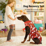 PetWarm Dog Surgical Recovery Suit Female, Dog Sweaters's Inner Clothes, Pet Clothes for Surgery Recovery Pet Pajamas for Spay Neuter, Camouflage Pattern, Red, S