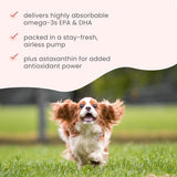 Bark & Whiskers Krill Oil Liquid Pump - Omega-3 Fatty Acids for Cats & Dogs - Supports Joint Comfort, Skin & Brain Function - Antioxidant Support - 1.45 Fl Oz (186 Pumps)