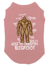 How to Identify Bigfoot - Dog Shirt (Mauve, 2X-Large)