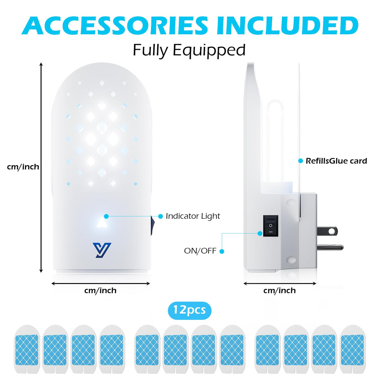 Electronic Flying Insect Trap 2 Pack Plug in Flea Mosquito Fly Catcher Gnat Moth Bug Killer with Night Light UV Attractant and Sticky Boards for Home Office Garage