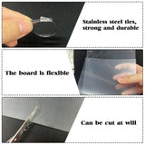 10 Pcs Pet Cage Liner 15.7'' x 6'', Cage Urine Guard Side Lining Clear Sheet with 50 Pcs Stainless Steel Zip Ties, Anti-Urine Side Lining Sheet for Rabbit Guinea Pig Hamster Ferret Chinchilla