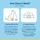 Proden PlaqueOff System Dental Care Bones for Dogs - Vegetable 17 oz