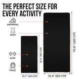 illusion Small Microfiber Gym Towels for Men and Women Active Sports (32" L x 16''W)-Lightweight Quick Dry Gym Towel for Sweat-Workout Towels Ideal for Yoga, Camping, Running, and Outdoor Activities