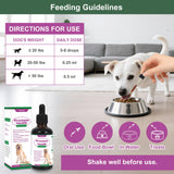 Prostate Health Drops for Dogs, Relieves Enlarged Prostate, Supports Urinary Tract Health Bladder Normal Frequency, Enhances Overall Immune, Herbal Liquid Supplement for Senior and Intact Male Dogs