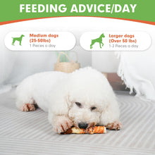 Load image into Gallery viewer, MON2SUN Dog Treats, Triple Flavor 6 Inch Chicken Liver Duck and Chicken Wrapped Rawhide Sticks, Teeth Cleaning Snacks for Medium Dogs, 17.6 oz (10 Count-Pack of 1)
