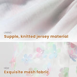 Laifug Dog Dress Puppy Print Princess Dog Dress Cute Party Wear (White, S)