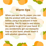 40 Packs Fly Strips, Fly Traps Indoor/Outdoor for Home Hanging, Fly Ribbon Tape Paper, Sticky Gnat Killer Traps Catcher for Fruit Flies, Bug, Insect, Pest, Mosquito, Plant