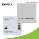 Genuine OEM Switzerland Wax Guards Filters, Cerushield Disk v2.0 098-0445 Accessories for Phonak Hearing Aid Audeo Marvel Paradise Lumity Hearing Aid only using SDS 4.0 receiver-4 pack/32 Filter Total
