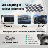 XianghuangTechnology Window Pet Gate, Universal Pet Dog Puppy Ventilation Grill Mesh Vent Guard Safe Car Window Protection Mesh for Cars, Trucks & SUV - 2 Pack