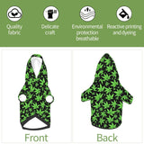 WAVMKSL Marijuana Leaf Small Pet Hoodies Sweatshirts Dog Pullover Hooded Winter Pet Clothes Small