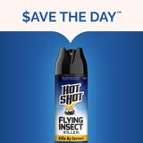 Hot Shot Flying Insect Killer, 15 Ounces, Aerosol Kills Houseflies, Mosquitoes and Flying Insects Indoors and Outdoors, Clean Fresh Scent, 3 Pack