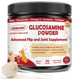 ZEBORA Glucosamine for Dogs - Joint Supplement for Dogs - Glucosamine Chondroitin, MSM, Omega-3, Collagen, Dog Hip and Joint Pain Relief, Support Mobility, Cartilage for Small & Large Breeds, 270g