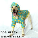 Dog Hoodie Pullover Sweatshirts Soft and Stretch Pets Clothes Yellow Duck Hooded for Medium Large Dogs（Yellow Duck 2XL）