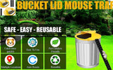 Bucket Lid Mouse Trap,Drop in The Bucket Mouse Trap,Mouse Catching Tool Indoor Outdoor,5 Gallon Bucket Compatible,Multi Catch, Auto Reset