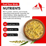 Morning Bird Miracle Meal 1.5 lbs – Soft Food for Birds with Vitamins & Supplements – Packed with Protein, Minerals & Amino Energy – Promotes Strong Feathers, Breeding & Overall Wellness