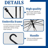 KEFIDEK Pet Dog Transparent Umbrella, Clear Folding Adjustable Leash, Keeps Pet Dry in Rain (Bending Hook)