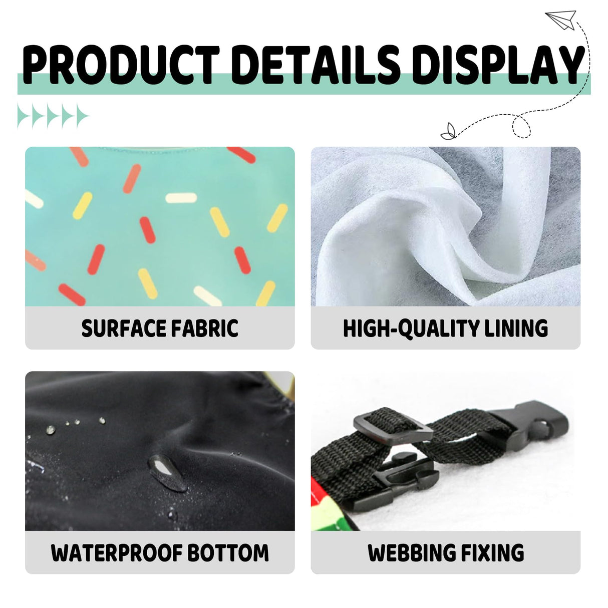 Cute Dog Bandana Cartoon Donuts Pet Dog Bib Neckerchief Cat Bandana Waterproof Pet Bib for Medium to Large Dogs Adjustable Pet Bandana Golden Retriever Alaskan Samoyed