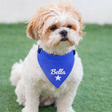 KOTAGI Custom Dog Scarf Embroidered Name, Personalized Dog Bandana for Small Medium Large Dogs, Anti-loosening Adjustable Dogs Birthday Bandana Cute Pet Costume Accessories