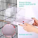 Colorday Bird Bath for Cage, Parrot Bath for Small to Medium Birds, Cockatiels, Parakeets, Budgie, Quaker, Conure, Lovebirds, Finches(6.7X6.7X7.74 inch)