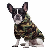 Camo French Bulldog Clothes Dog Hoodie Sweatshirts with Pockets for Small Dogs Puppy Chihuahua Coat Clothing Pet Cat Hoodie Fleece Dog Sweaters Costume