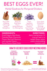 Pampered Chicken Mama Best Eggs Ever! Nesting Herbs for Chickens (10 Ounces) | Chicken Nesting Herbs