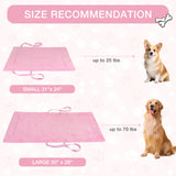 Kritter Planet Waterproof Foldable Dog Bed Pad for Camping & Travel, Portable Roll-Up Dog Bed Car Seat Pet Cushion Mat with Handles for Medium & Large Dogs, Indoor & Outdoor Use