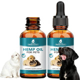 Pet Неmр Oil for Dogs and Cats - 2 Packs Organic Oil for Anxiеty Strеss Pαin Holistic Inflammation Rеlief - Pet Неmр Drops for Joint Hip Arthritis, Calming Drop - Organic Pets Treats