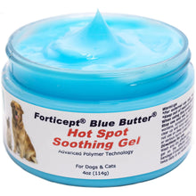 Load image into Gallery viewer, Forticept Blue Butter – Hot Spot Treatment for Dogs Cats | Dog Cat Wound Care | Skin Yeast Infections, Ringworm, Cuts, Rashes, First Aid Veterinary Strength Anti Itch Cream 4oz
