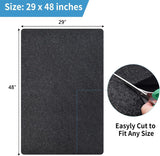 NYFITY Kennel Pad Dog Crate Mat Liner, Absorbs Urine, Waterproof, Non-Slip, Washable Puppy Pee Pad for Kennel Training - Under Pet Cage to Protect Floors, Thin Cut to Fit Design (48" x 29" - 2 Pack)