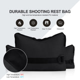 Twod Outdoor Shooting Rest Bags - Target Sports Bench Rest with Front & Rear Support SandBag Stand Holders for Gun Rifle Shooting Hunting Photography - Black