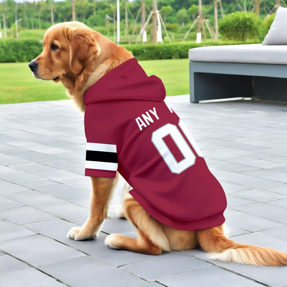 ANTKING Arizona Dog Hoodie T-Shirt Custom Name and Number Jersey Pet Clothes Gifts