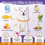 DRFOSTER Probiotics for Dogs, Freeze-Dried Dog Probiotics and Digestive Enzymes, Plus Omega-3 for Itchy Skin, Prebiotics for Digestive Health, Dog Vitamins and Supplements for Immune Health, 180 Bites