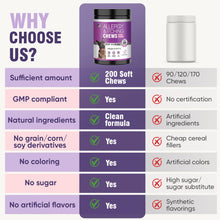 Load image into Gallery viewer, Dog Allergy Chews 200ct - Dog Allergy and Itching Skin Relief Anti Itch Aller Immune Bites for Dogs licking Paws Treatment Relief Itchy Chew Probiotics Vitamins for Skin and Coat Allergies - Chicken
