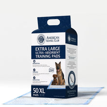 Load image into Gallery viewer, American Kennel Club Scented Puppy Training Pads with Ultra Absorbent Quick Dry Gel – 28 x 30 Pee Pads for Dogs - Fresh Scented - 50 Count, XL
