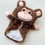 Monkey Halloween Costume Outfits for Small Dog Funny Pet Coat Jacket Clothes in Cold Weather (S(Pet 6-10LBS), Brown Monkey)
